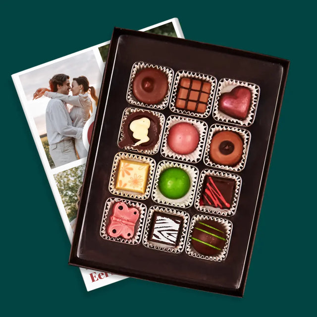 Fotocollage: 1 Jaar Samen - Pralines