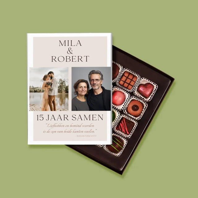 Fotocollage: Liefhebben En Bemind Worden - Pralines