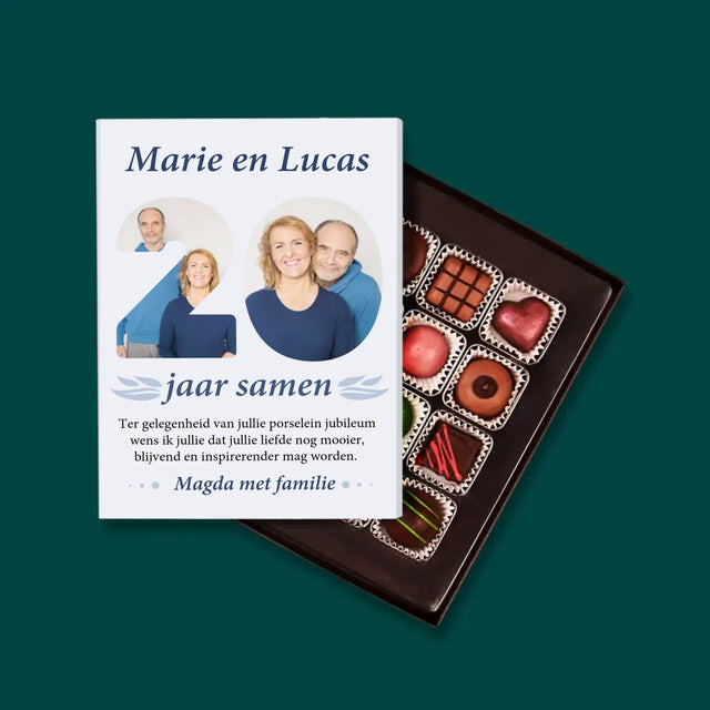 Woord Van Foto'S: 20Ste Huwelijksverjaardag - Pralines