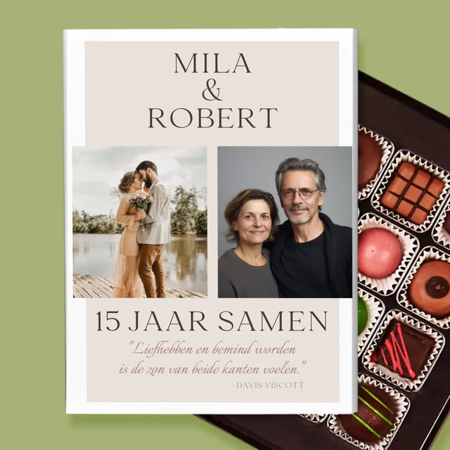 Fotocollage: Liefhebben En Bemind Worden - Pralines