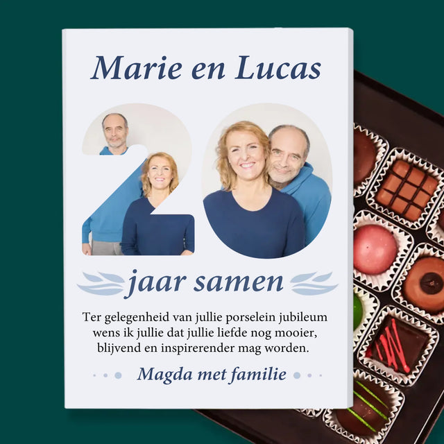 Woord Van Foto'S: 20Ste Huwelijksverjaardag - Pralines