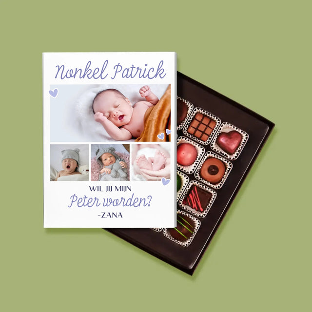 Fotocollage: Wil Jij Mijn Peter Worden - Pralines