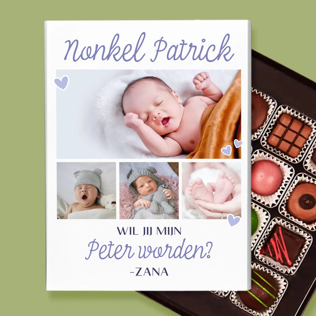 Fotocollage: Wil Jij Mijn Peter Worden - Pralines