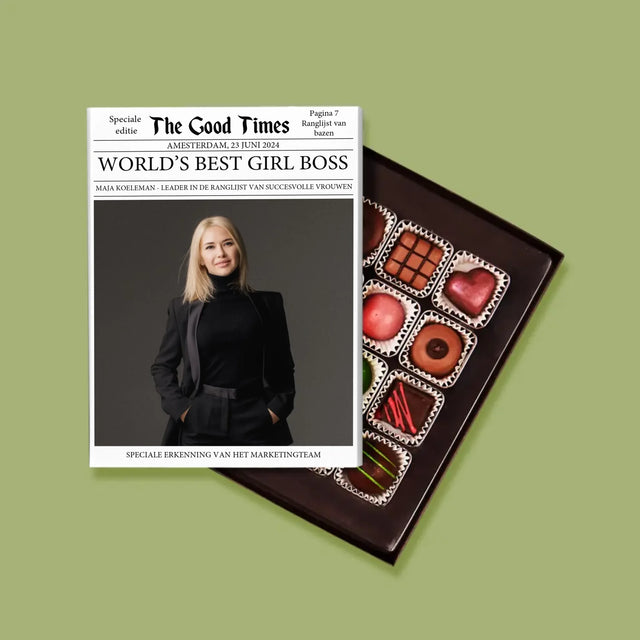 Omslag Van Tijdschrift: World’S Best Girl Boss - Pralines