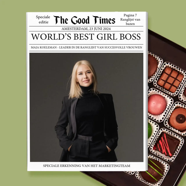 Omslag Van Tijdschrift: World’S Best Girl Boss - Pralines