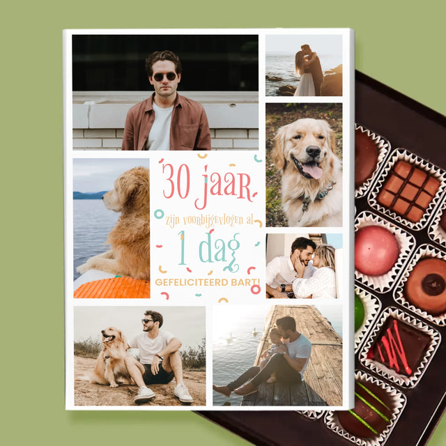 Fotocollage: 30 Jaar Voorbij - Pralines