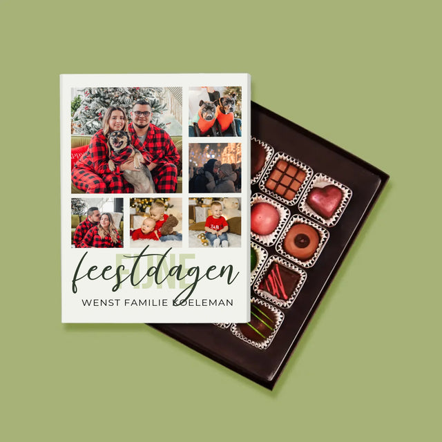 Fotocollage: Fijne Feestdagen - Pralines
