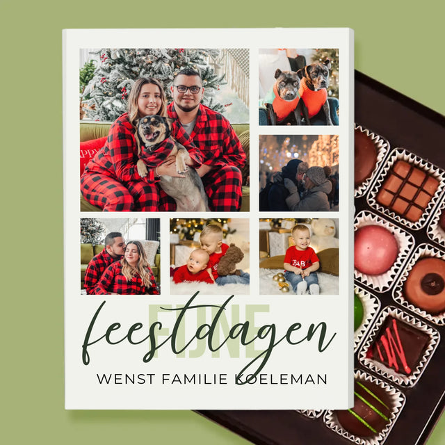 Fotocollage: Fijne Feestdagen - Pralines