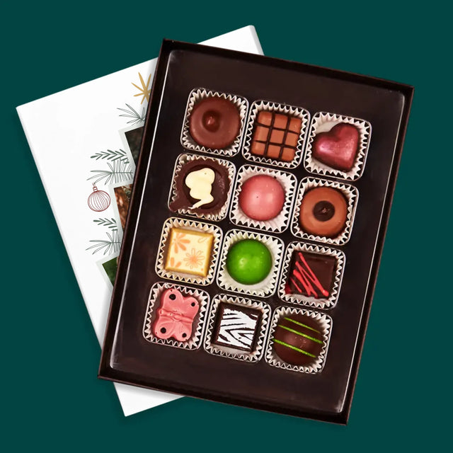 Fotocollage: Kerstboom - Pralines