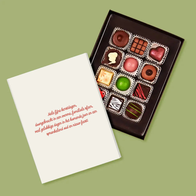 Foto En Handtekening: Kerstkrans - Pralines