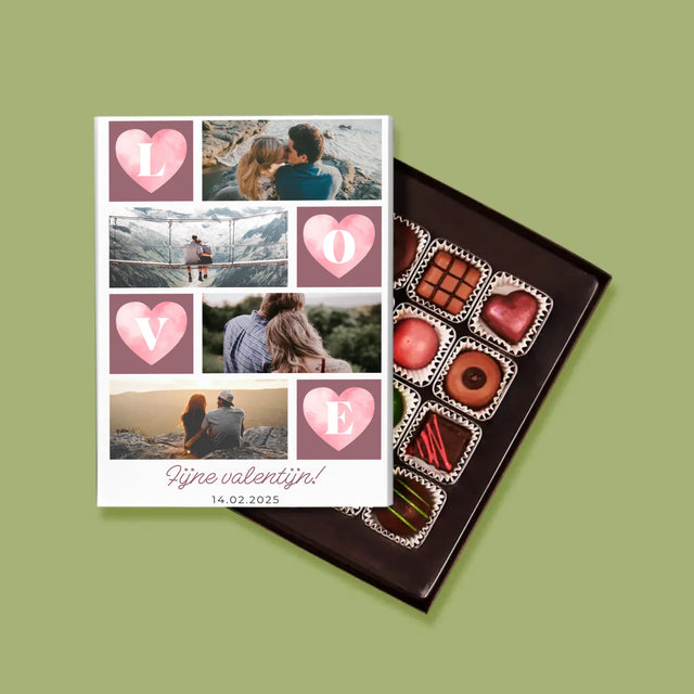 Fotocollage: Hartje Love - Pralines