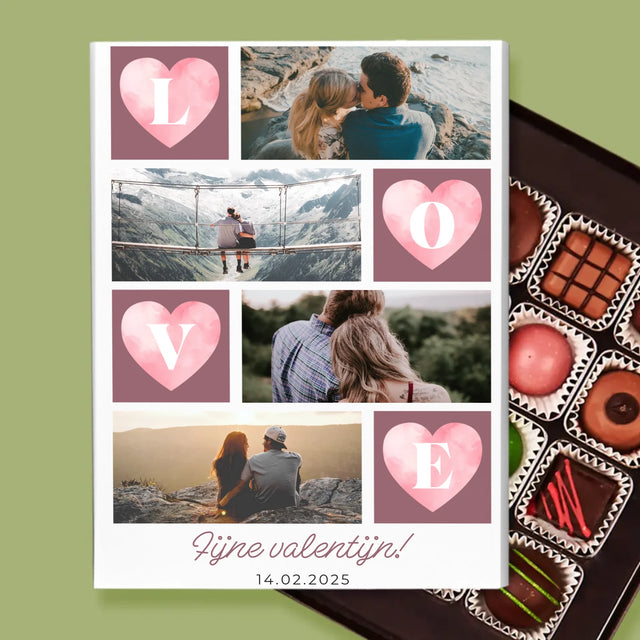Fotocollage: Hartje Love - Pralines
