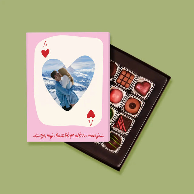 Foto En Handtekening: Valentijnkaart - Pralines