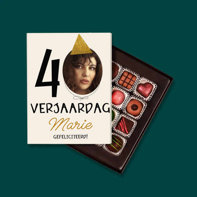 Foto En Handtekening: 40 Verjaardag Pet - Pralines