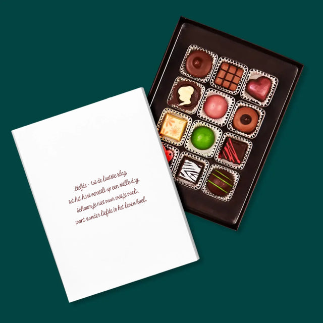 Woord Van Foto'S: Valentijnsdag Kalenderblad - Pralines