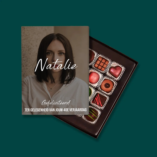 Foto En Handtekening: 40E Verjaardag, Gefeliciteerd - Pralines