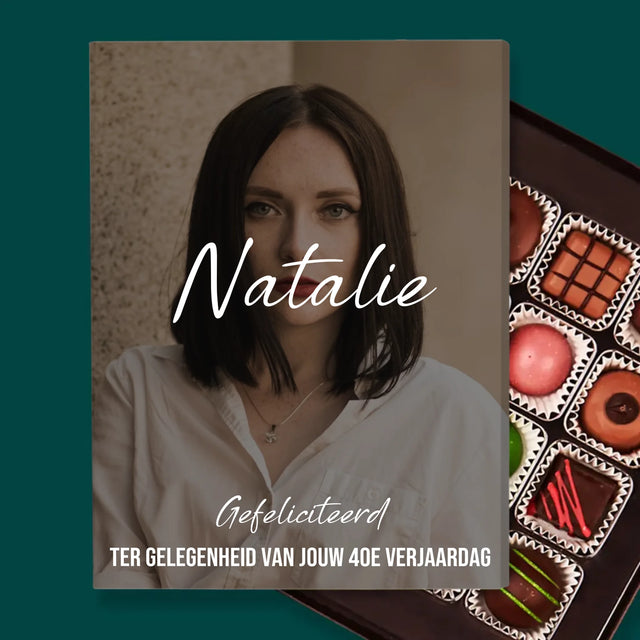Foto En Handtekening: 40E Verjaardag, Gefeliciteerd - Pralines