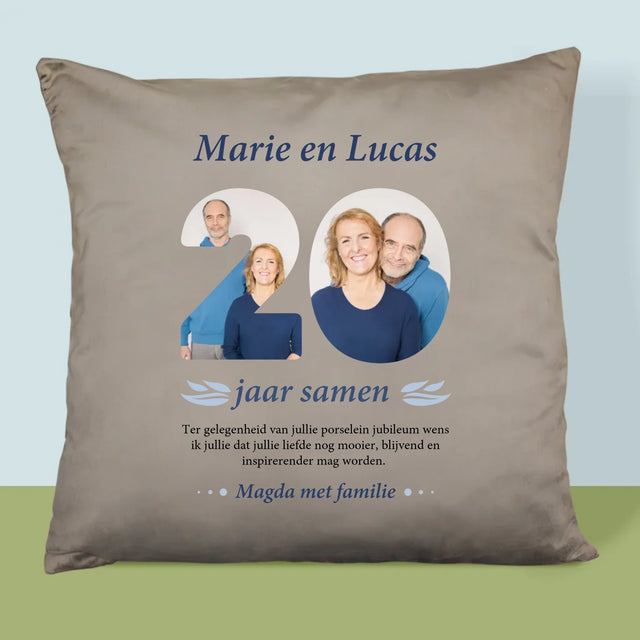 Woord Van Foto'S: 20Ste Huwelijksverjaardag - Kussen
