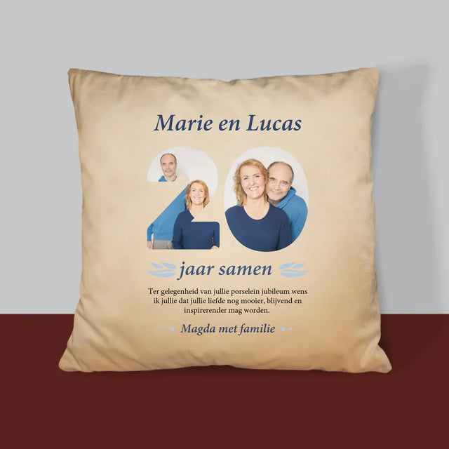 Woord Van Foto'S: 20Ste Huwelijksverjaardag - Kussen