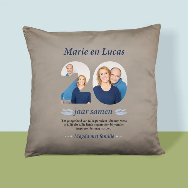 Woord Van Foto'S: 20Ste Huwelijksverjaardag - Kussen