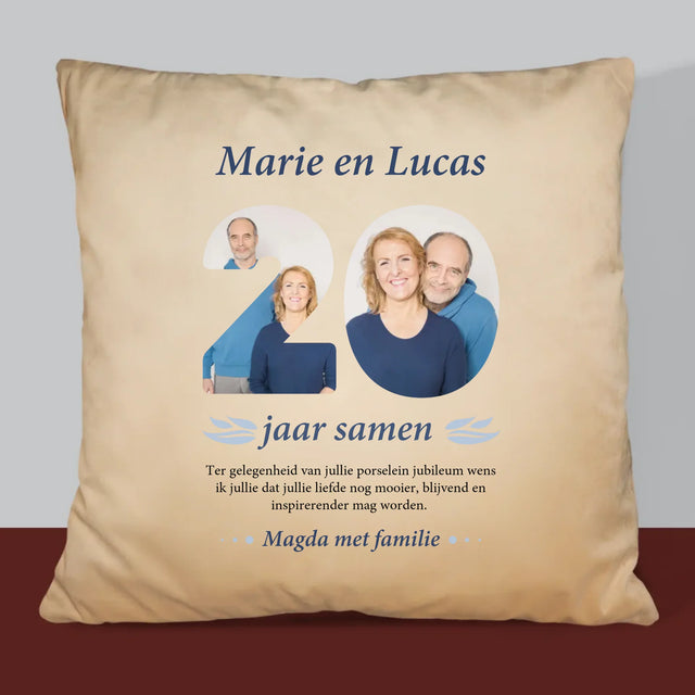 Woord Van Foto'S: 20Ste Huwelijksverjaardag - Kussen