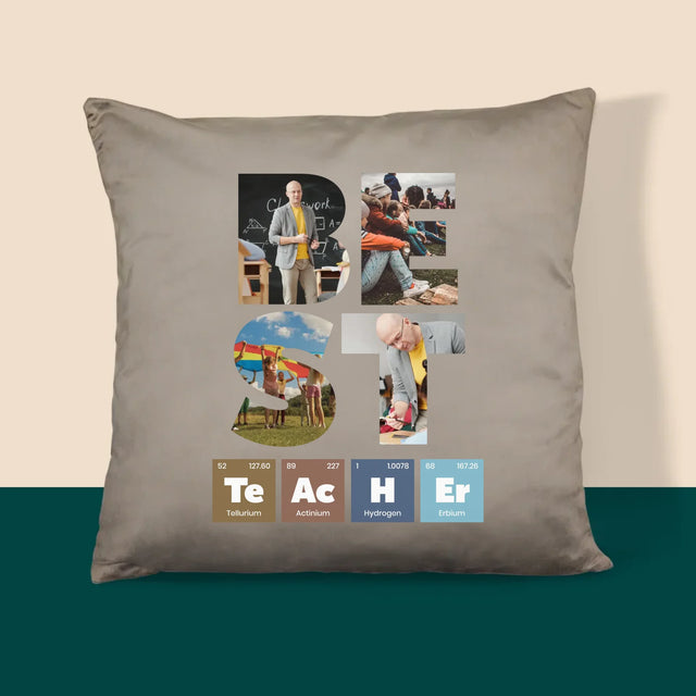 Woord Van Foto'S: Best Teacher Chemische Elementen - Kussen
