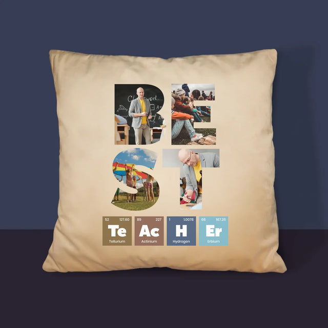 Woord Van Foto'S: Best Teacher Chemische Elementen - Kussen