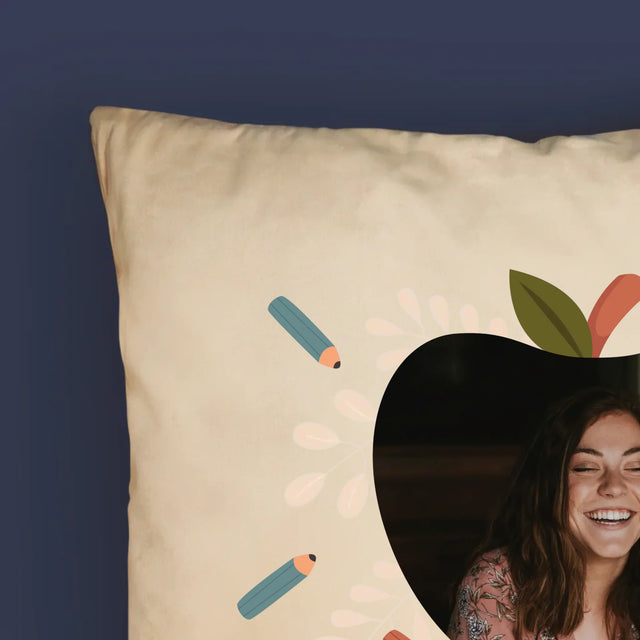 Foto En Handtekening: Kleuterjuf - Kussen