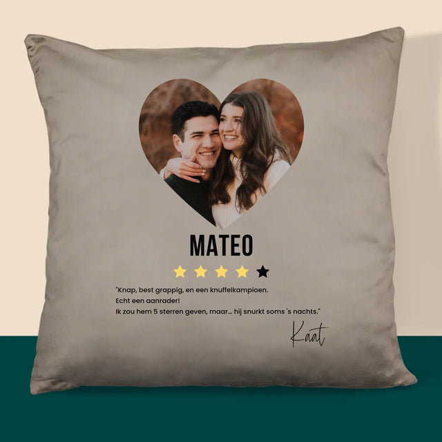 Foto En Handtekening: De Beste Vriendje, Aanrader - Kussen