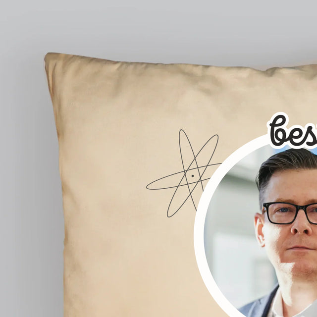 Foto En Handtekening: Teacher Chemische Elementen - Kussen