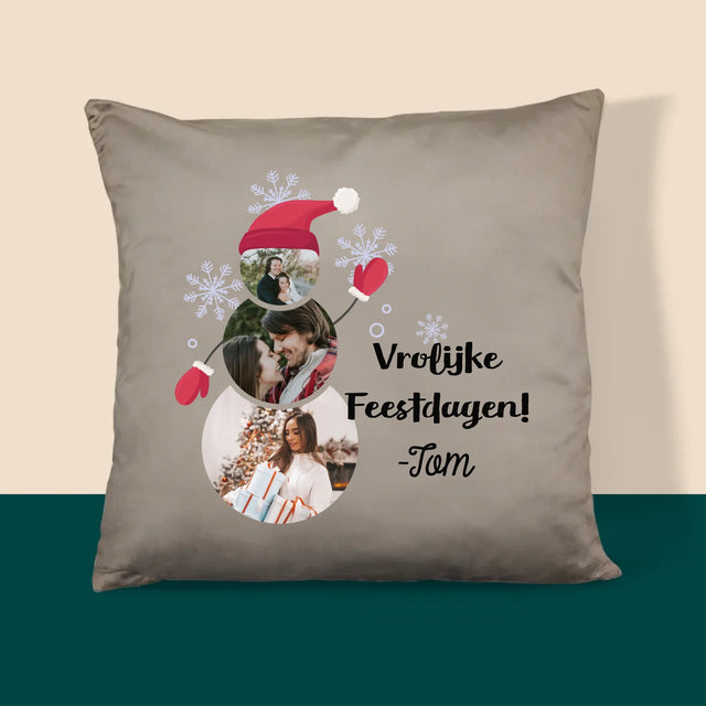 Vorm Van Foto'S: Sneeuwman - Kussen