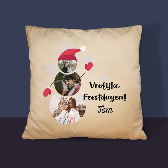 Vorm Van Foto'S: Sneeuwman - Kussen