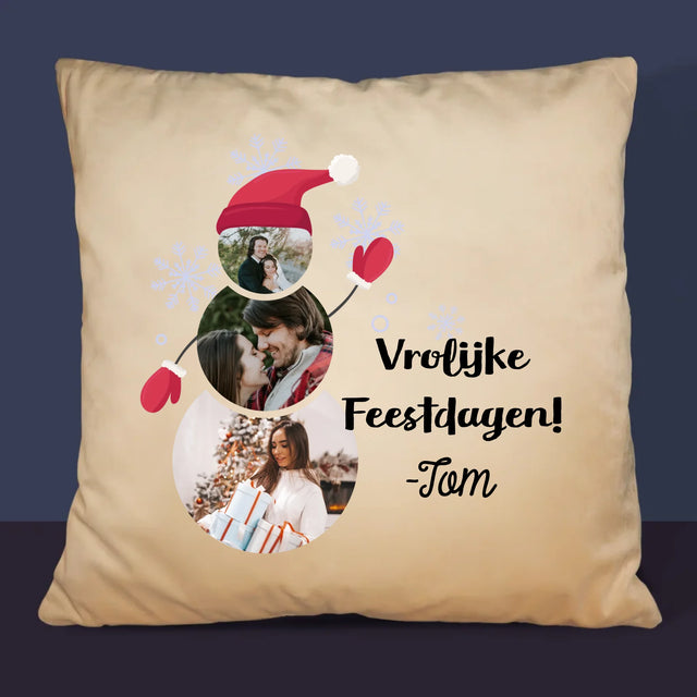 Vorm Van Foto'S: Sneeuwman - Kussen