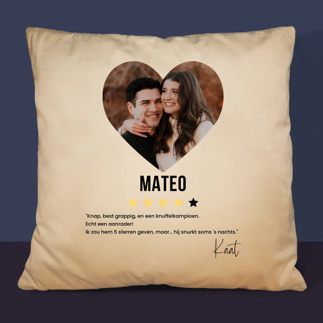 Foto En Handtekening: De Beste Vriendje, Aanrader - Kussen