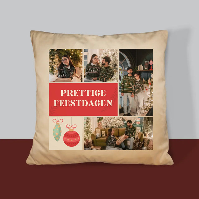 Fotocollage: Kerst Foto'S - Kussen