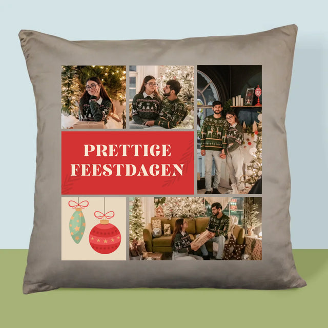 Fotocollage: Kerst Foto'S - Kussen