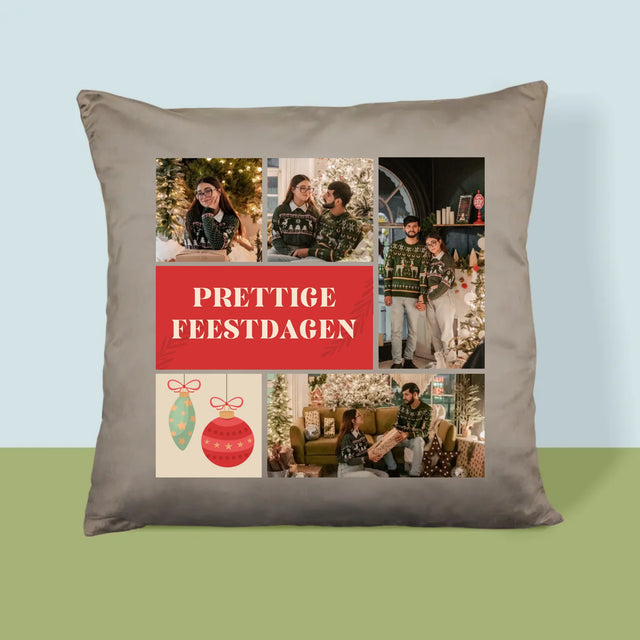 Fotocollage: Kerst Foto'S - Kussen