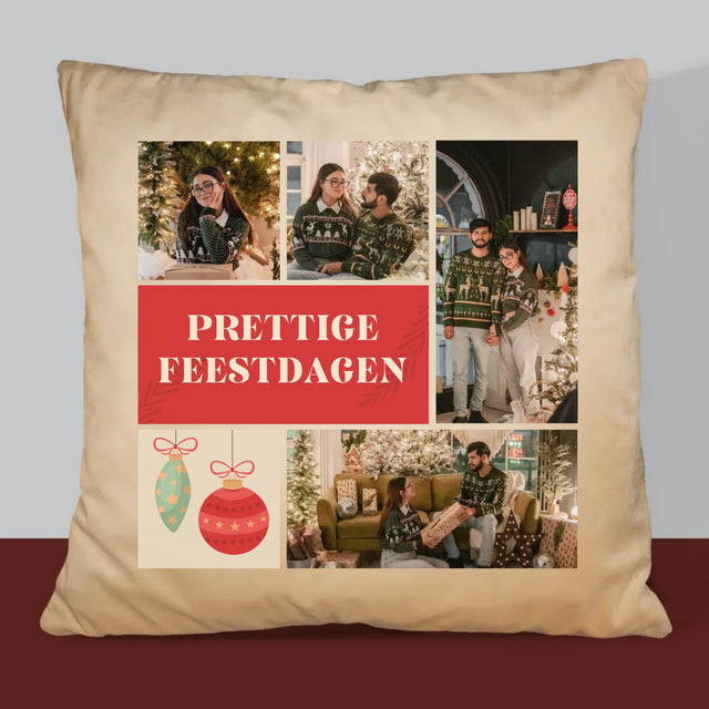 Fotocollage: Kerst Foto'S - Kussen