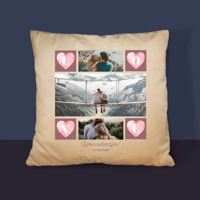 Fotocollage: Hartje Love - Kussen