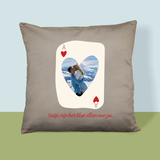 Foto En Handtekening: Valentijnkaart - Kussen
