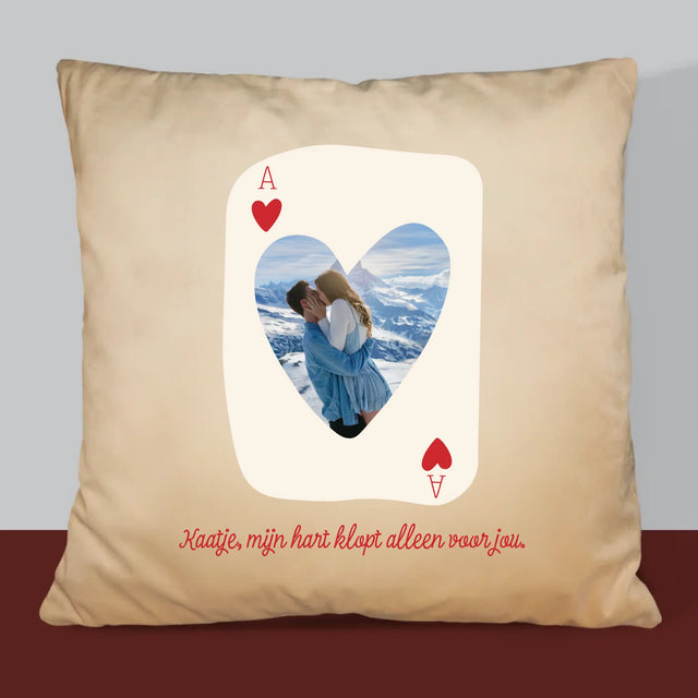 Foto En Handtekening: Valentijnkaart - Kussen