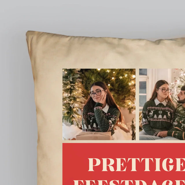Fotocollage: Kerst Foto'S - Kussen