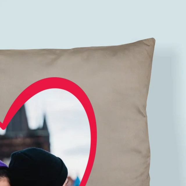 Foto En Handtekening: Valentijn Papa - Kussen