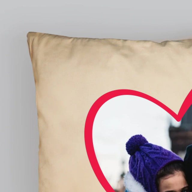 Foto En Handtekening: Valentijn Papa - Kussen