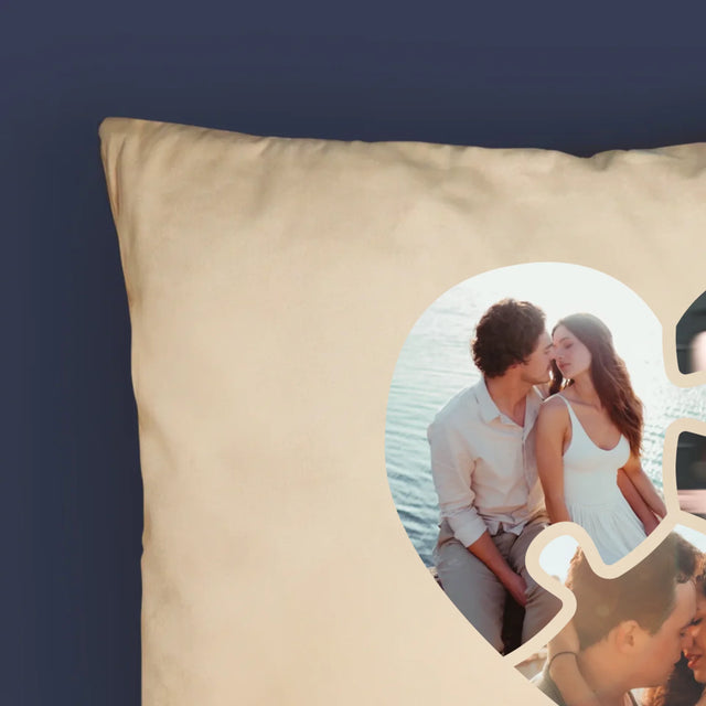 Fotocollage: Valentijn Puzzel - Kussen