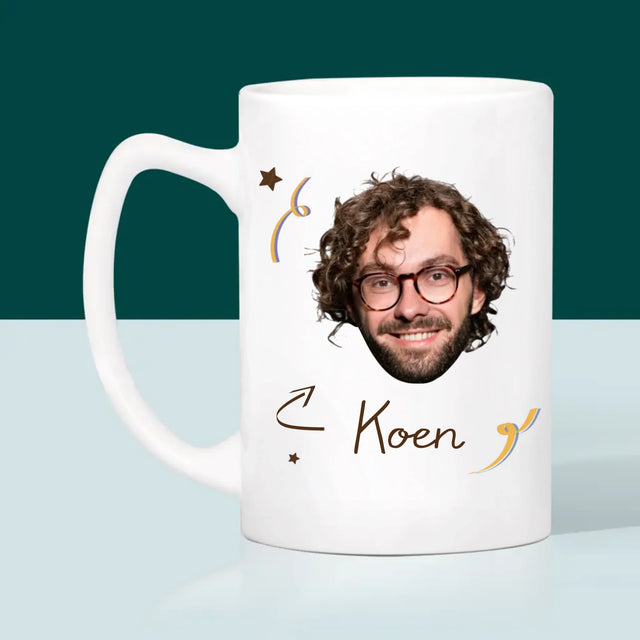 Foto En Handtekening: Papa Een Held - Mok