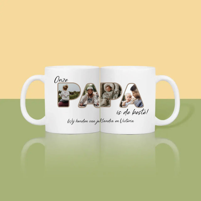 Woord Van Foto'S: Onze Papa Is De Beste - Mok