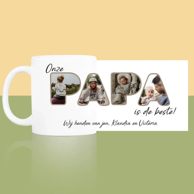 Woord Van Foto'S: Onze Papa Is De Beste - Mok