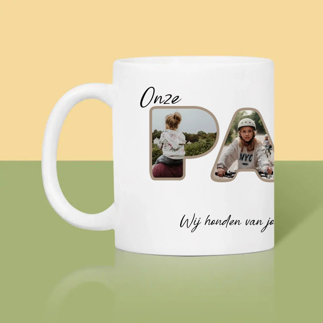 Woord Van Foto'S: Onze Papa Is De Beste - Mok