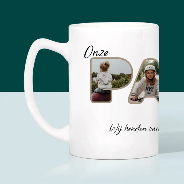 Woord Van Foto'S: Onze Papa Is De Beste - Mok